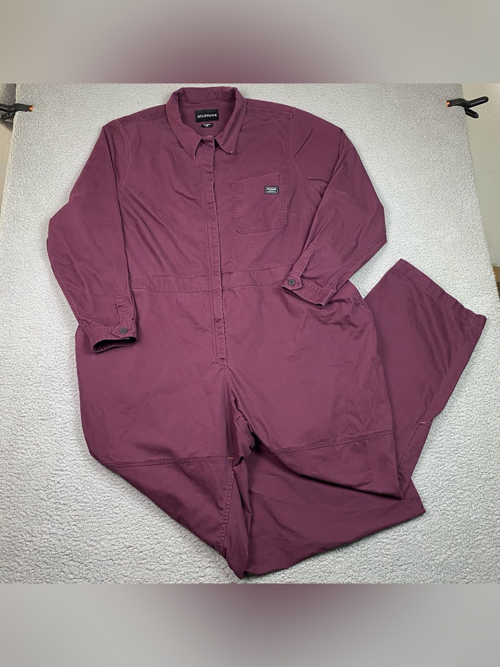 Wildfang Overalls Womens Size 3X The Essential Long Sleeve High Waisted Coverall